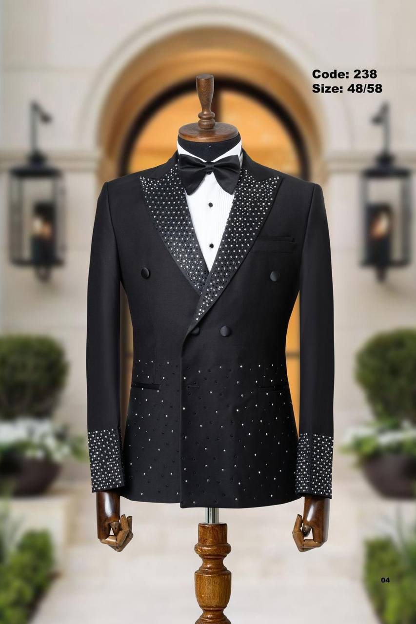 Gold Studded Shawl Lapel Men's Tuxedo thumbnail