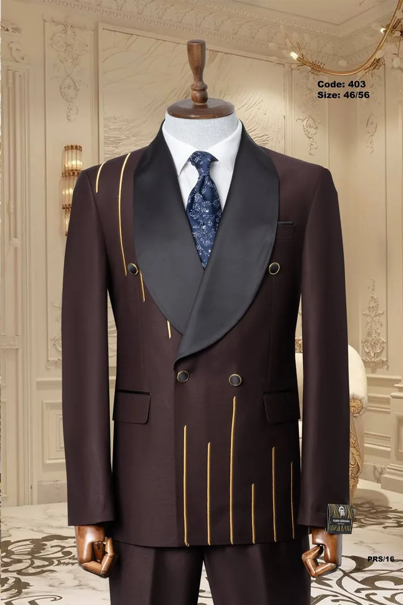 Gold Line Detail Shawl Lapel Men's Tuxedo – Various Options Tuxedo by Mark Morente