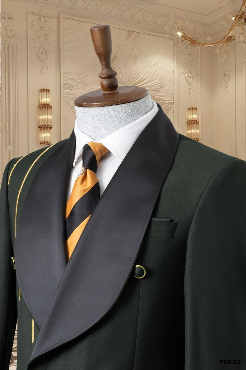 Gold Line Detail Shawl Lapel Men's Tuxedo thumbnail