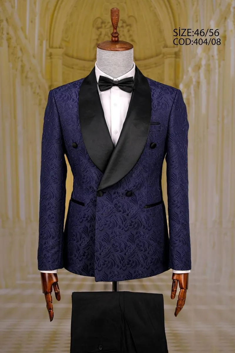Floral Pattern Shawl Lapel Men's Tuxedo – view 2