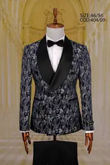 Floral Pattern Shawl Lapel Men's Tuxedo – view 3