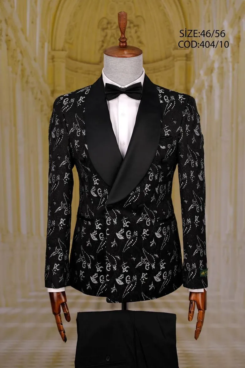 Floral Pattern Shawl Lapel Men's Tuxedo – view 4