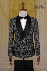 Floral Pattern Shawl Lapel Men's Tuxedo – view 5