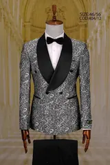 Floral Pattern Shawl Lapel Men's Tuxedo – view 6
