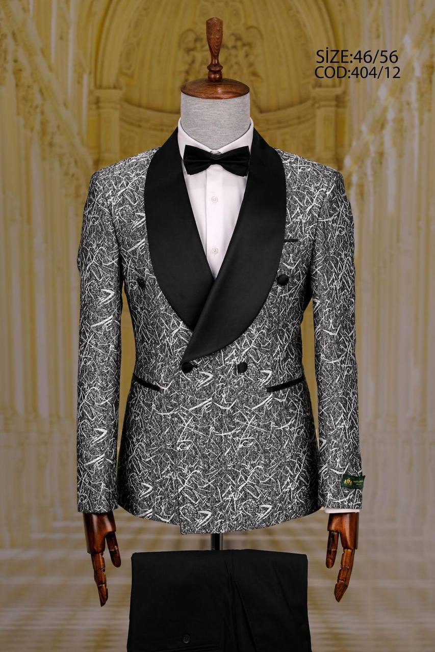 Floral Pattern Shawl Lapel Men's Tuxedo thumbnail