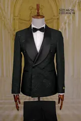 Floral Pattern Shawl Lapel Men's Tuxedo – view 9