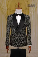 Floral Pattern Shawl Lapel Men's Tuxedo – view 11