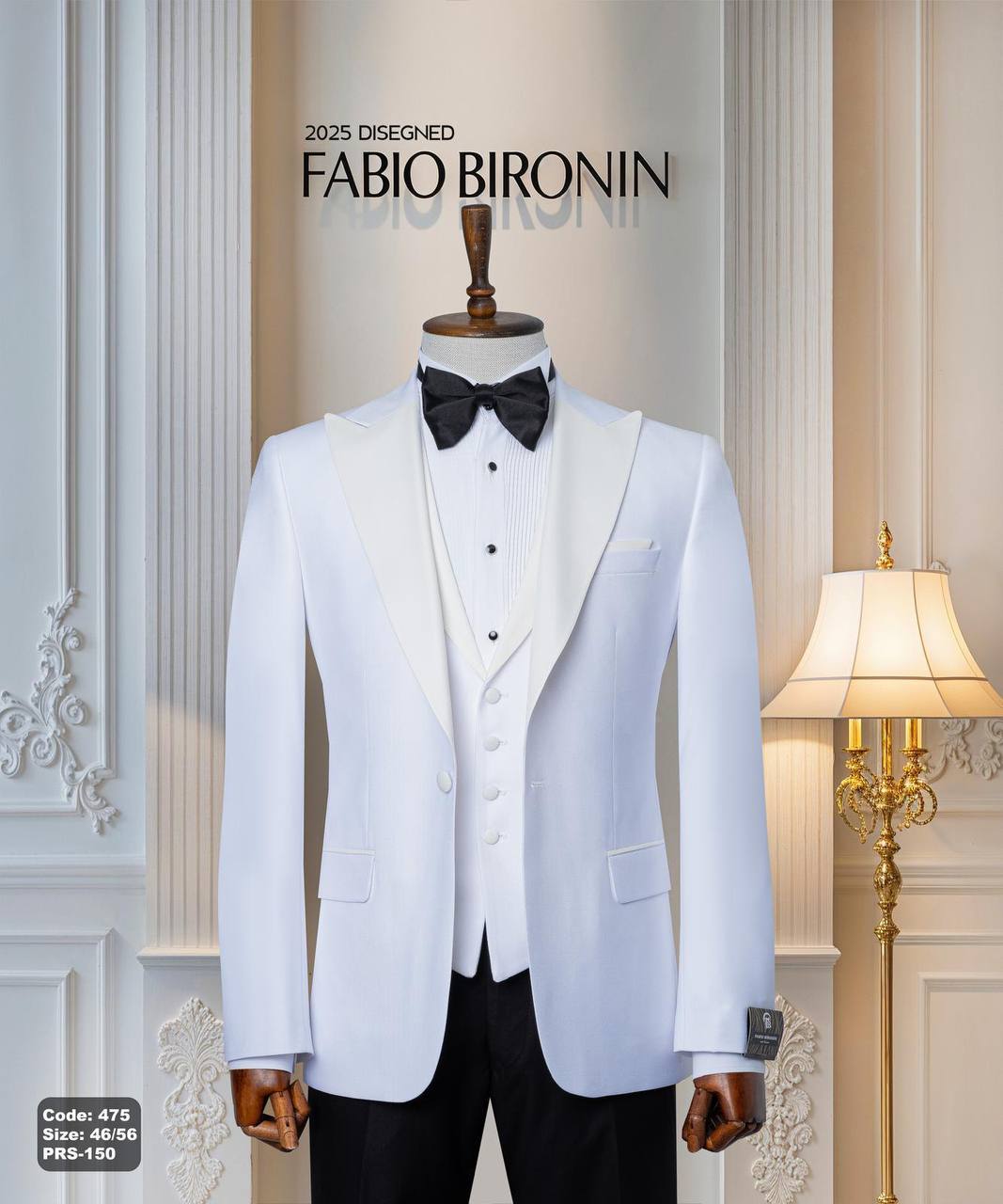Black Shawl Lapel Ceremony Tuxedo with Vest thumbnail
