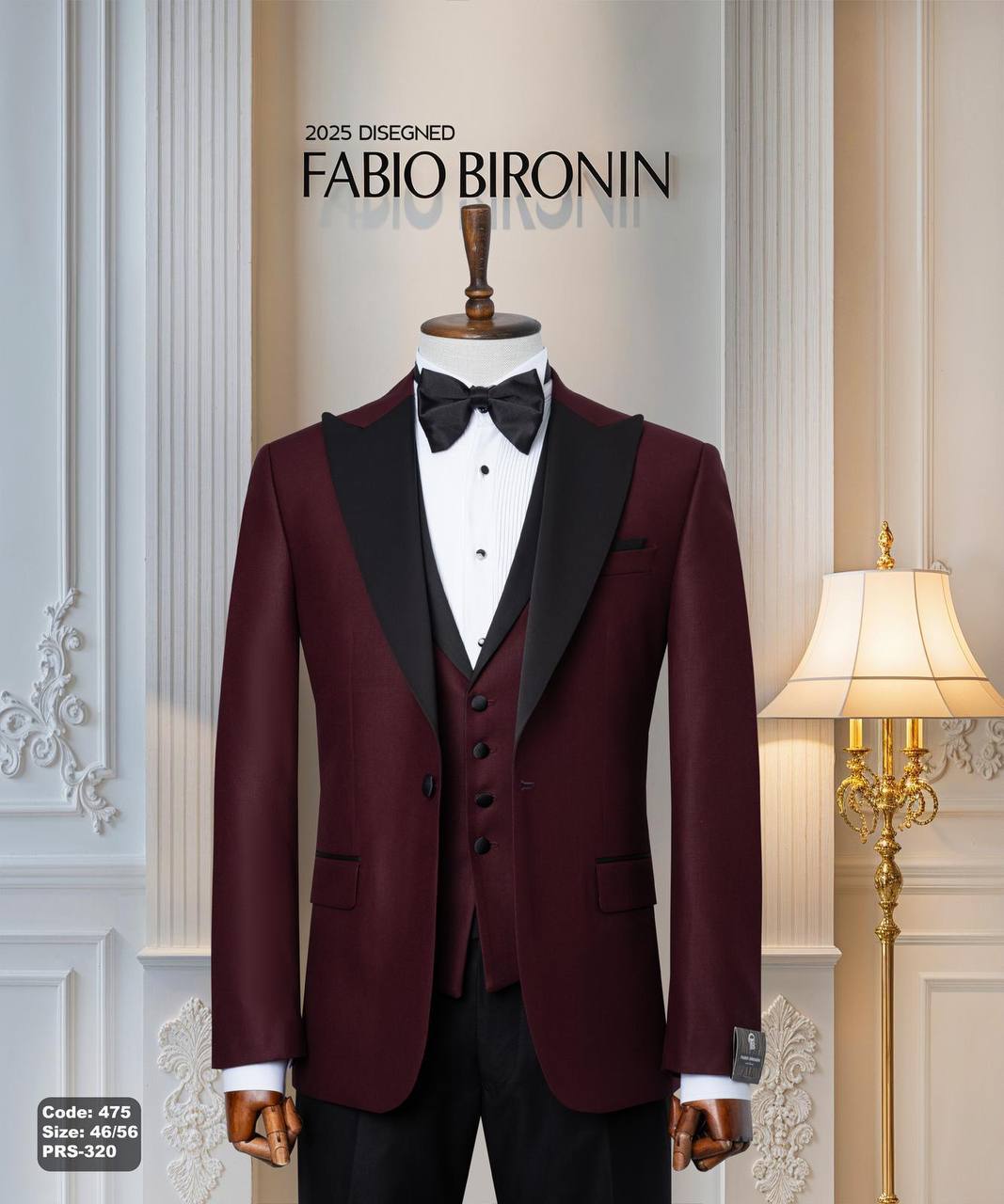 Black Shawl Lapel Ceremony Tuxedo with Vest thumbnail
