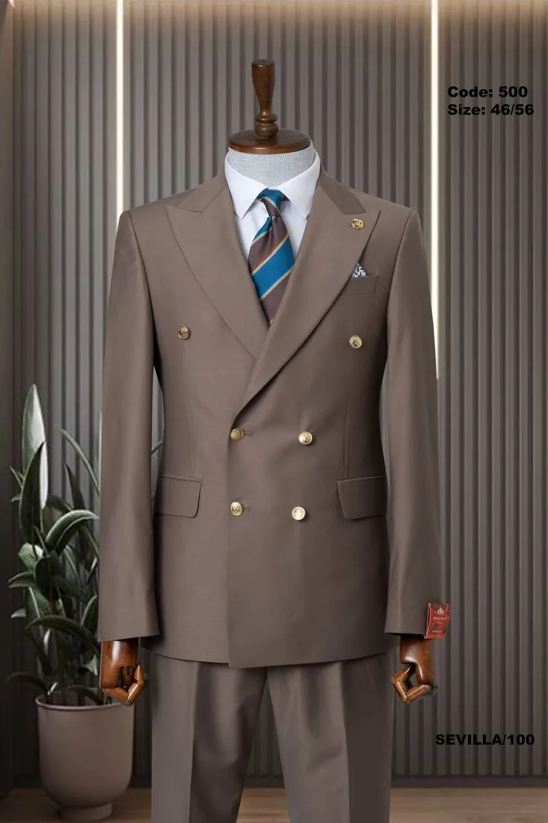 Modern Fit Double-Breasted Suit – view 9