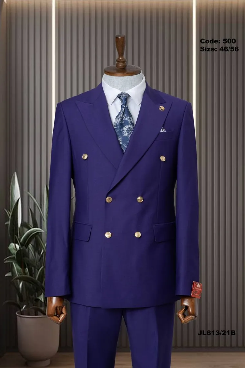Modern Fit Double-Breasted Suit – view 5