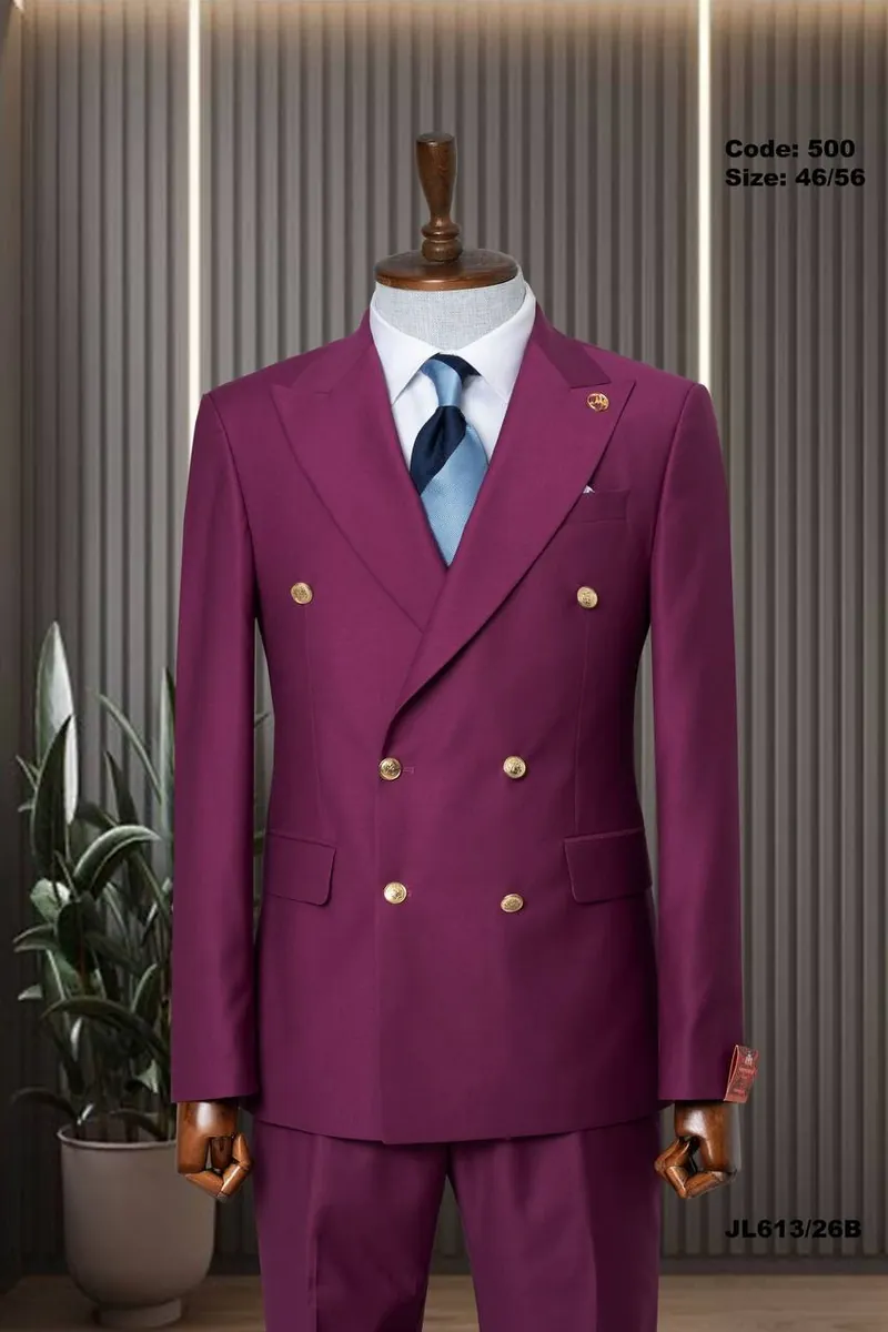 Modern Fit Double-Breasted Suit – view 6