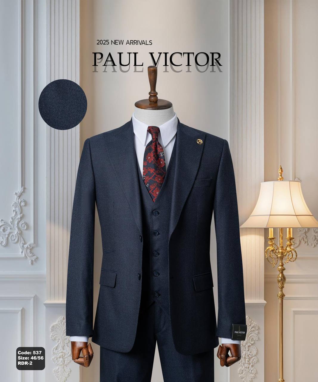 Modern Cut Three Piece Slim Fit Men's Suit thumbnail