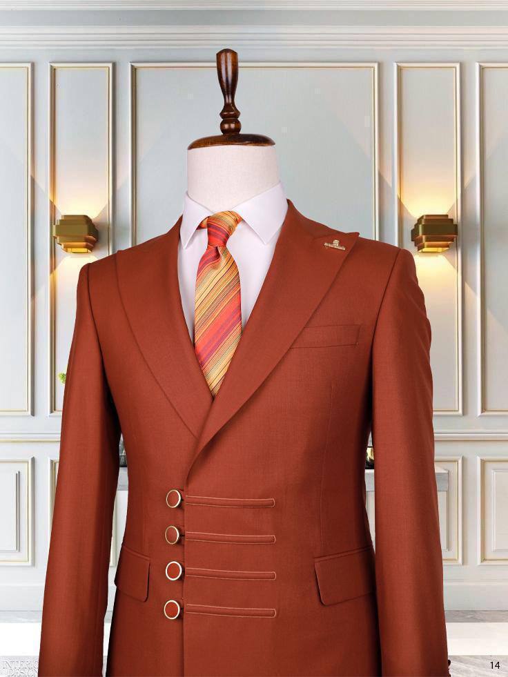 Four-Button Special Cut Slim Fit Modern Men'sSuit thumbnail