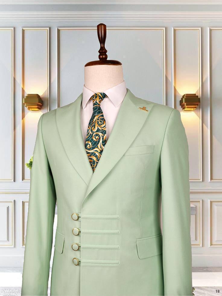 Four-Button Special Cut Slim Fit Modern Men'sSuit thumbnail
