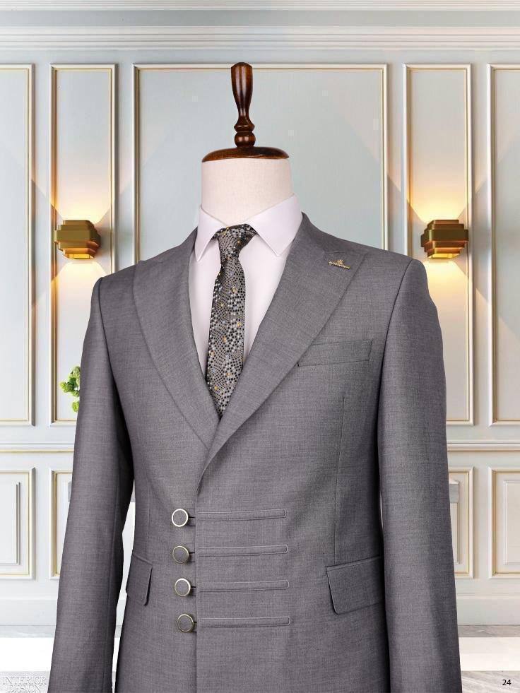 Four-Button Special Cut Slim Fit Modern Men'sSuit thumbnail