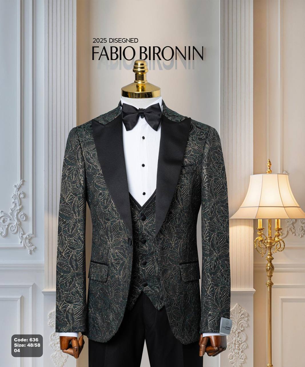 Shawl Lapel Glitter Ceremony Tuxedo with Matching Vest thumbnail