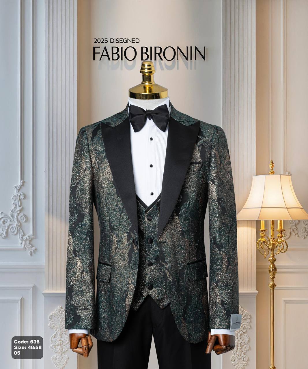 Shawl Lapel Glitter Ceremony Tuxedo with Matching Vest thumbnail