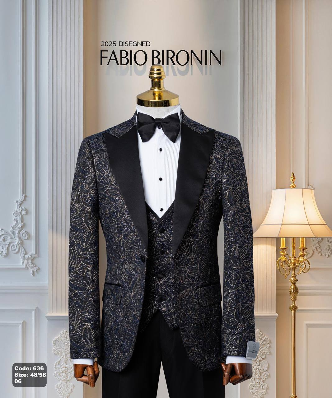 Shawl Lapel Glitter Ceremony Tuxedo with Matching Vest thumbnail