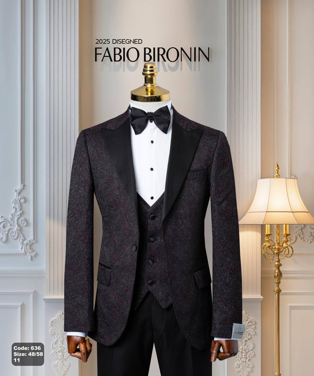 Shawl Lapel Glitter Ceremony Tuxedo with Matching Vest thumbnail