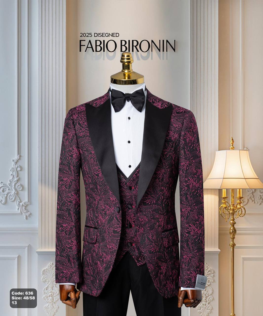 Shawl Lapel Glitter Ceremony Tuxedo with Matching Vest thumbnail