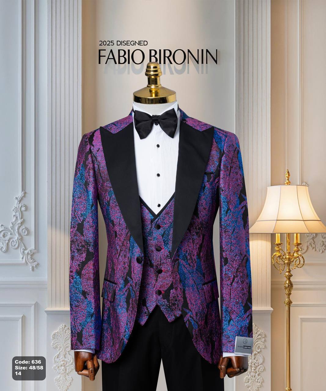 Shawl Lapel Glitter Ceremony Tuxedo with Matching Vest thumbnail