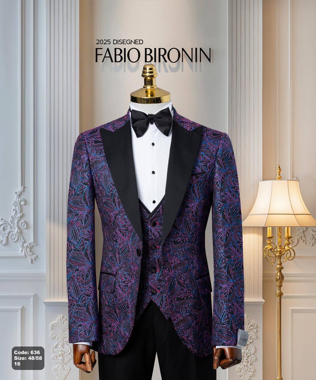 Shawl Lapel Glitter Ceremony Tuxedo with Matching Vest thumbnail