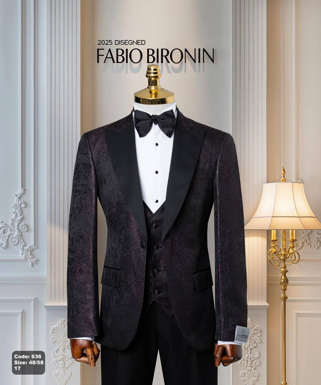 Shawl Lapel Glitter Ceremony Tuxedo with Matching Vest thumbnail