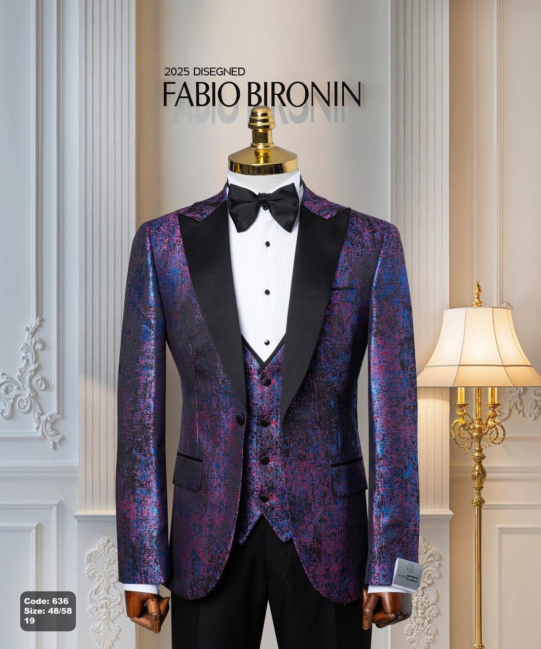 Shawl Lapel Glitter Ceremony Tuxedo with Matching Vest thumbnail