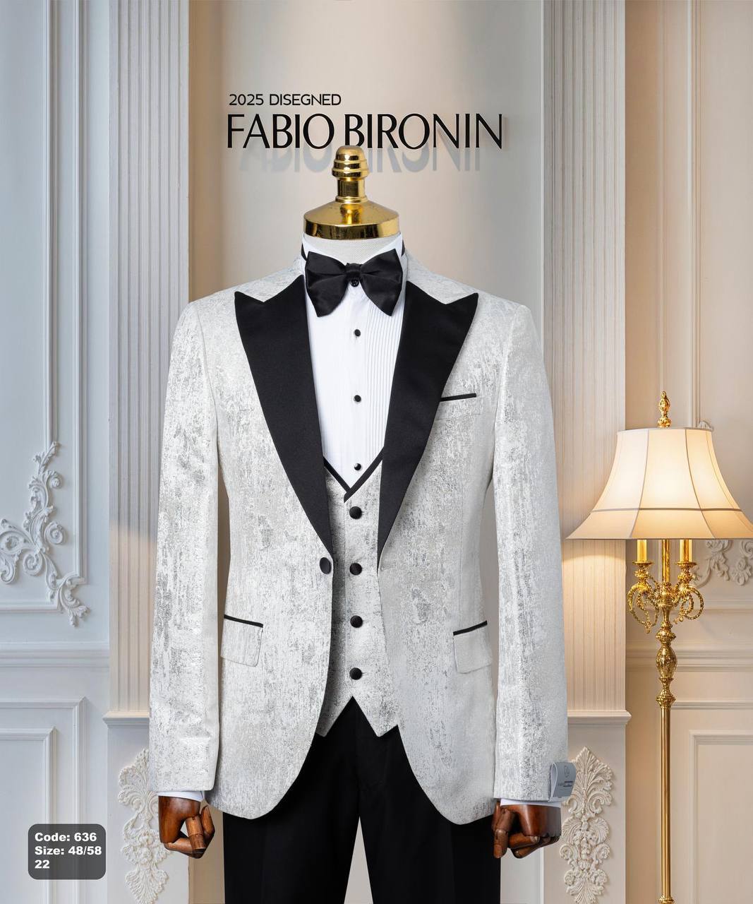 Shawl Lapel Glitter Ceremony Tuxedo with Matching Vest thumbnail