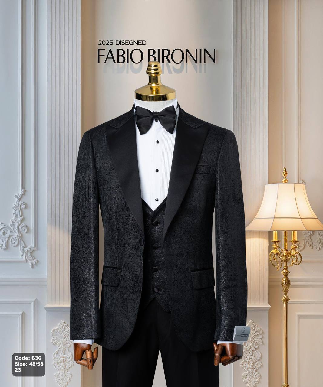 Shawl Lapel Glitter Ceremony Tuxedo with Matching Vest thumbnail