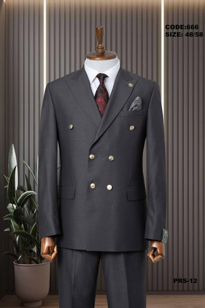 Peak Lapel Double-Breasted Suit