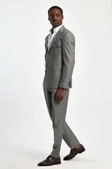 Grey Linen Two-Piece Men's Summer Suit – view 1