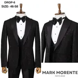 Black Jacquard Shawl Lapel Men's Tuxedo – view 1