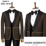 Bronze Diamond Jacquard Shawl Lapel Men's Tuxedo – view 1