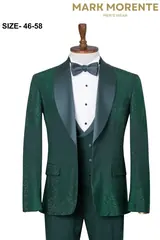 Emerald Green Shawl Lapel Men's Tuxedo – view 1