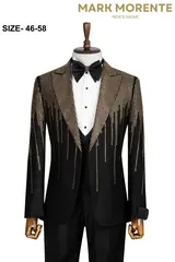 Black Shawl Lapel Men's Tuxedo – view 1