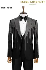 Black Shawl Lapel Men's Tuxedo – view 1