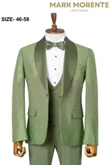 Sage Green Shawl Lapel Men's Tuxedo – view 1